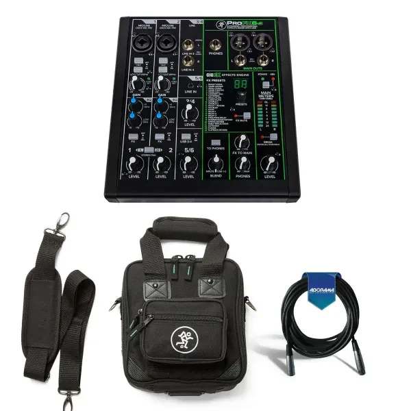 Mackie ProFXv3 6-Channel Professional Effects Mixer with USB + Software Bundle -