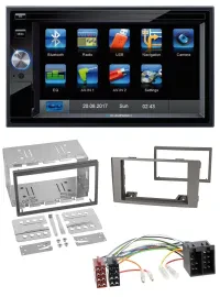 Blaupunkt SD Bluetooth 2DIN MP3 USB AUX Autoradio für Iveco Daily 2006-2014 silb