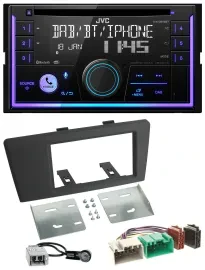 JVC MP3 USB 2DIN DAB Bluetooth CD Autoradio für Volvo S60 S70 C70 V70 00-03