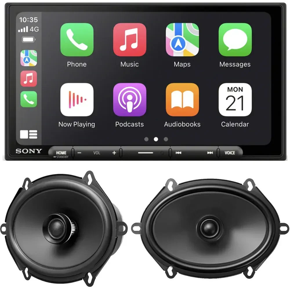 Автомагнитола Sony XAV-AX6000 6.95" (набор) с 6x8" динамиками Sony XS-680GS