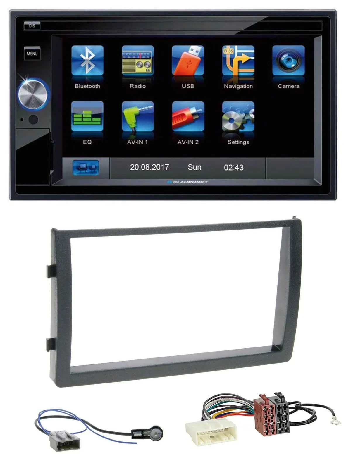 Blaupunkt SD Bluetooth 2DIN MP3 USB AUX Autoradio für Nissan Altima L31 2005-200