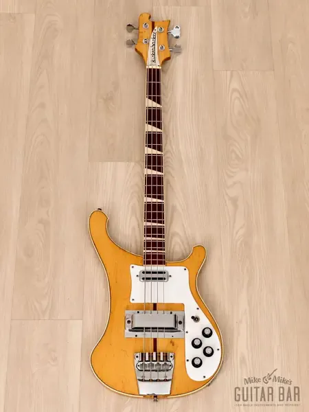 Бас-гитара Rickenbacker 4001 Vintage Bass Mapleglo USA 1973 w/ Checkerboard Binding, Toaster, Case