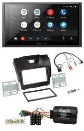 Pioneer USB 2DIN DAB Lenkrad Bluetooth Autoradio für Isuzu D-Max ab 12 dunkelgra