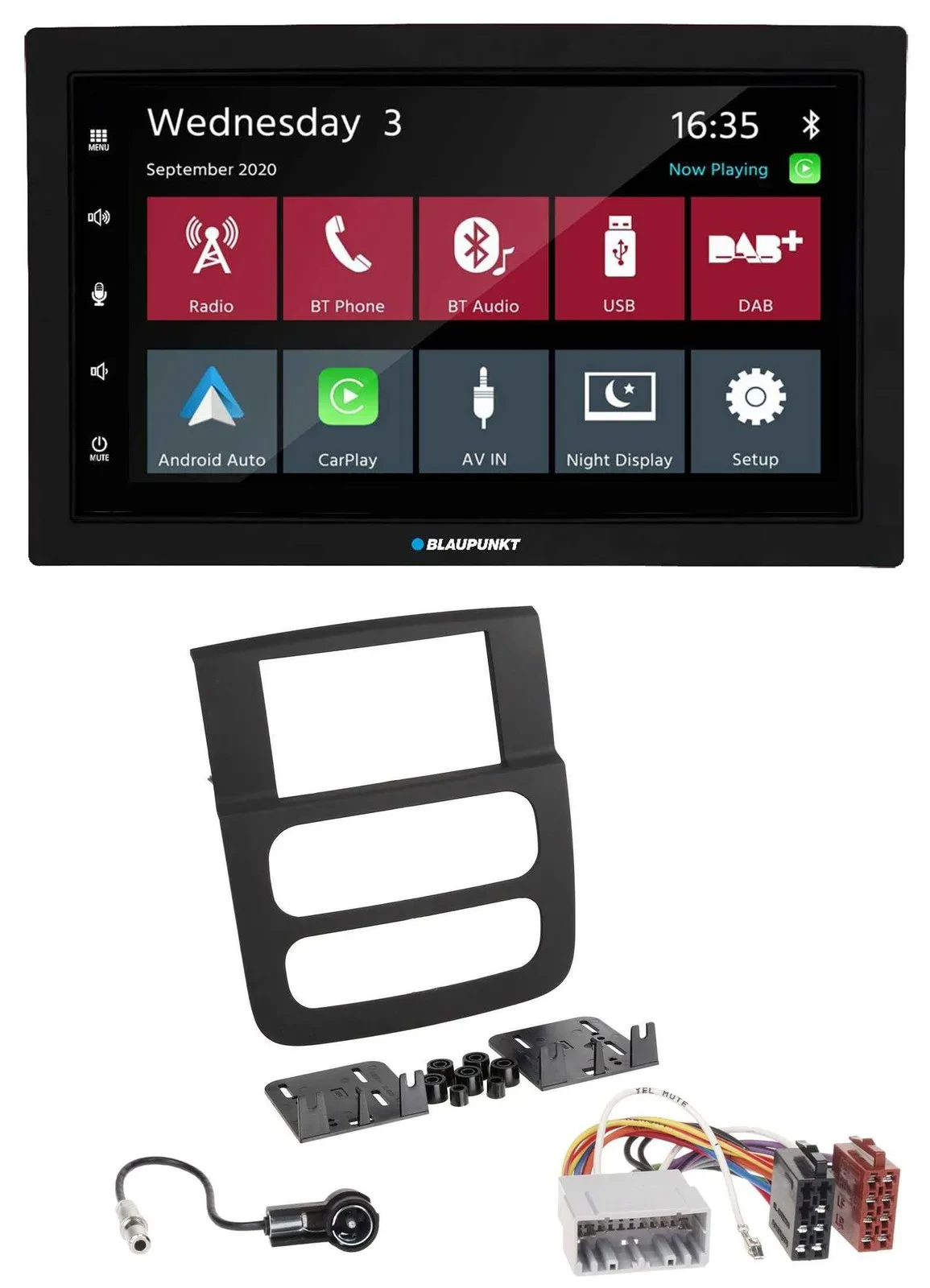 Blaupunkt DAB Bluetooth USB MP3 2DIN Autoradio für Dodge RAM (2002-2006)
