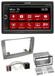 Blaupunkt Bluetooth DAB 2DIN USB DVD MP3 Autoradio für Lancia Musa (2004-2012)