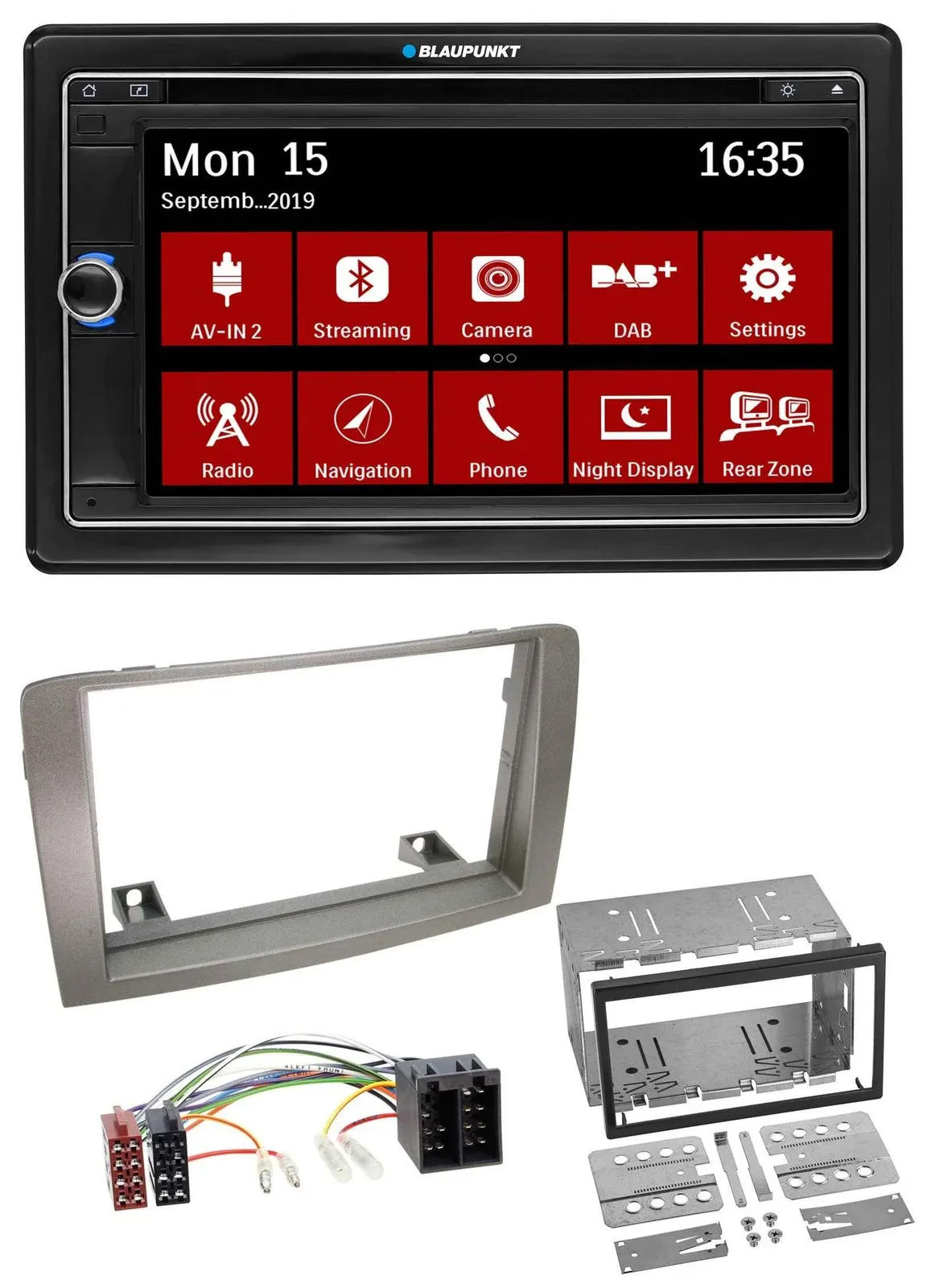 Blaupunkt Bluetooth DAB 2DIN USB DVD MP3 Autoradio für Lancia Musa (2004-2012)