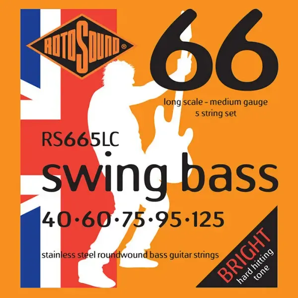 Струны для бас-гитары RotoSound RS665LC Swing Bass 40-125