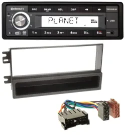 Continental USB 1DIN AUX DAB MP3 Autoradio für Kia Sorento (2002-2006)