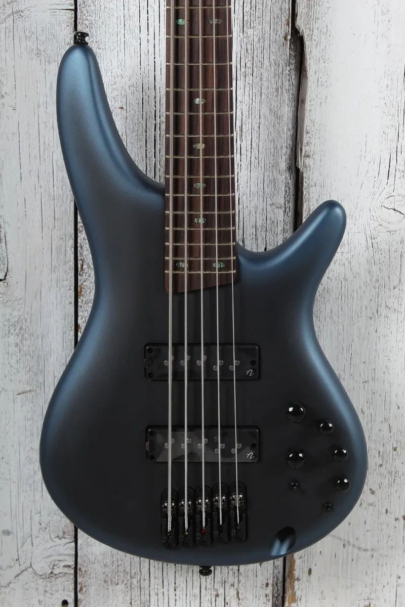 Ibanez SR505N 5 String Electric Bass Guitar Midnight Arctic Ocean Matte