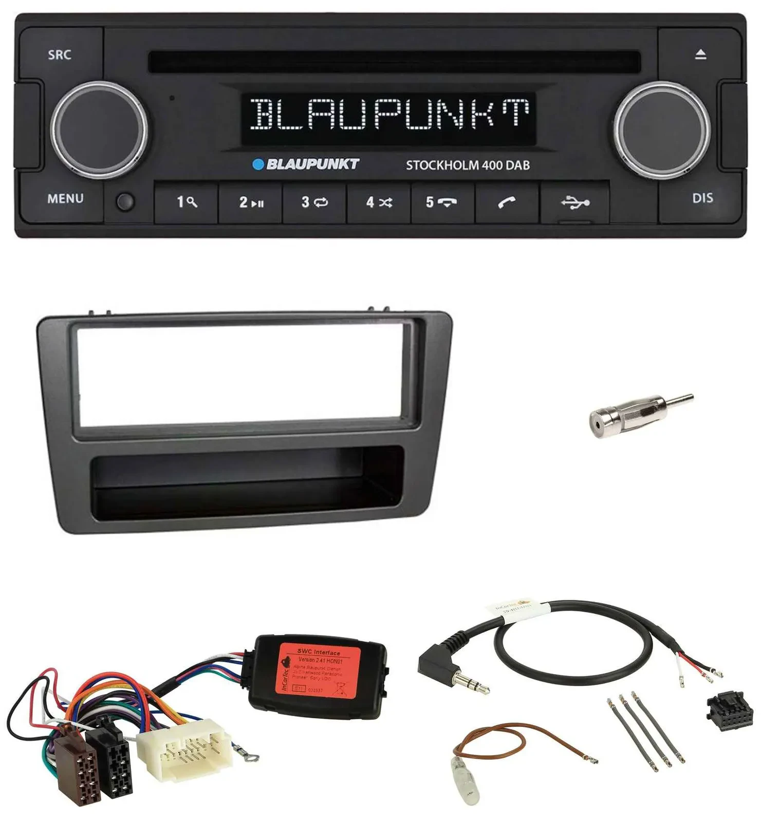 Автомагнитола для Honda Civic 2001–2003 Blaupunkt Bluetooth, DAB, CD, USB черная