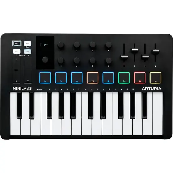Midi-Клавиатура Arturia MiniLab 3 Hybrid Keyboard Controller Black