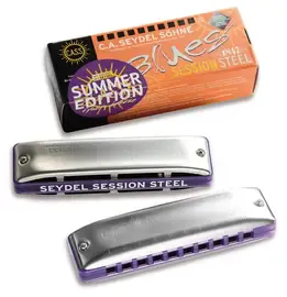 Губная гармошка диатоническая Seydel Sohne 10301BB_S Session Steel Summer Edition Bb