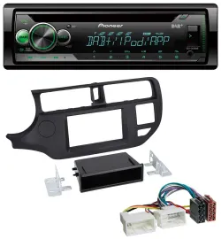 Pioneer USB MP3 DAB AUX CD Autoradio für Kia Rio (UB 2011-2014) schwarz