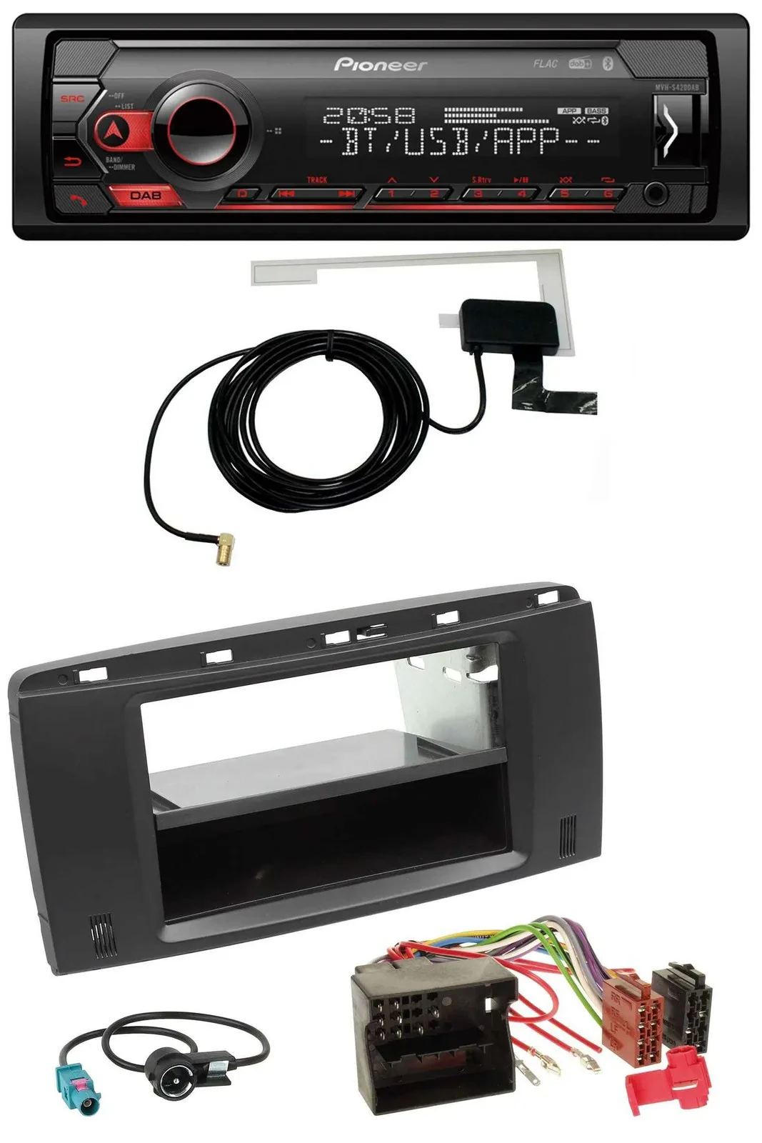 Автомагнитола для Mercedes R-Class (W251, 2005–2012) Pioneer DAB, USB, MP3, Bluetooth