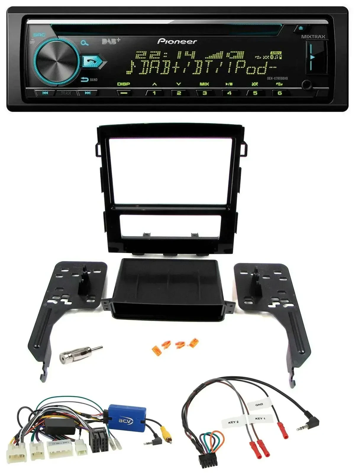 Автомагнитола для Subaru Impreza (с 2018) Pioneer DAB CD USB Bluetooth с поддержкой кнопок на руле