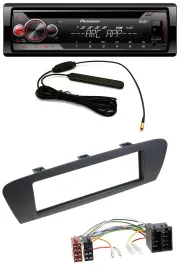 Pioneer CD USB AUX DAB MP3 Autoradio für Renault Scenic (ab 09) - braun