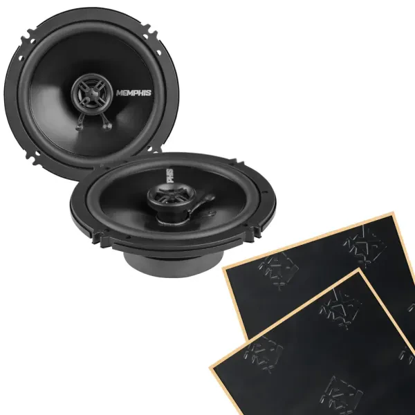 Memphis SRX62V 6.5" Street Reference Coaxial Speakers with Sound Damping