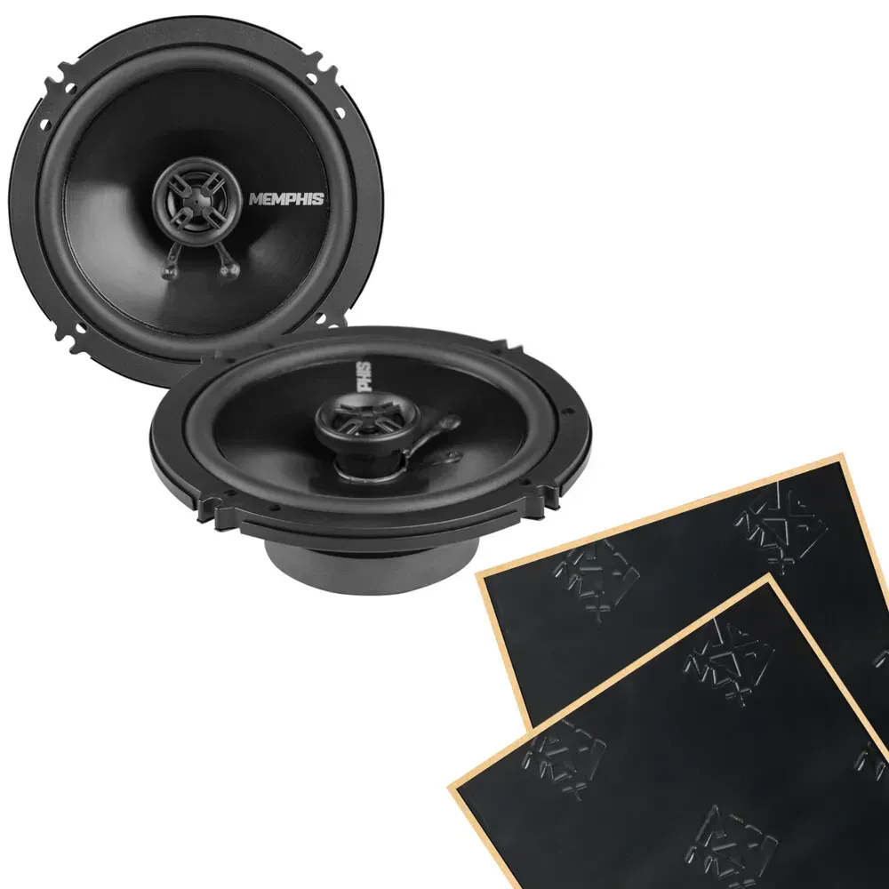 Динамики автомобильные коаксиальные Memphis SRX62V Street Reference 6.5" (набор) с шумоизоляцией