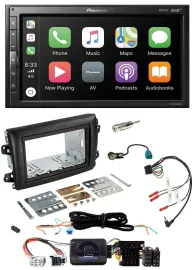 Pioneer USB Lenkrad DAB 2DIN Bluetooth Autoradio für Fiat Ducato Serie 8 ab 2021