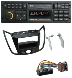 Blaupunkt USB DAB SD MP3 Bluetooth Autoradio für Ford C-Max Kuga matt schwarz
