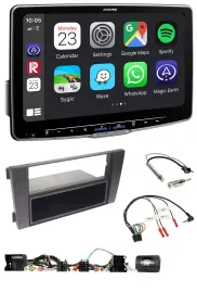 Alpine Lenkrad USB Bluetooth DAB Autoradio für Audi A6 (2001-2004)