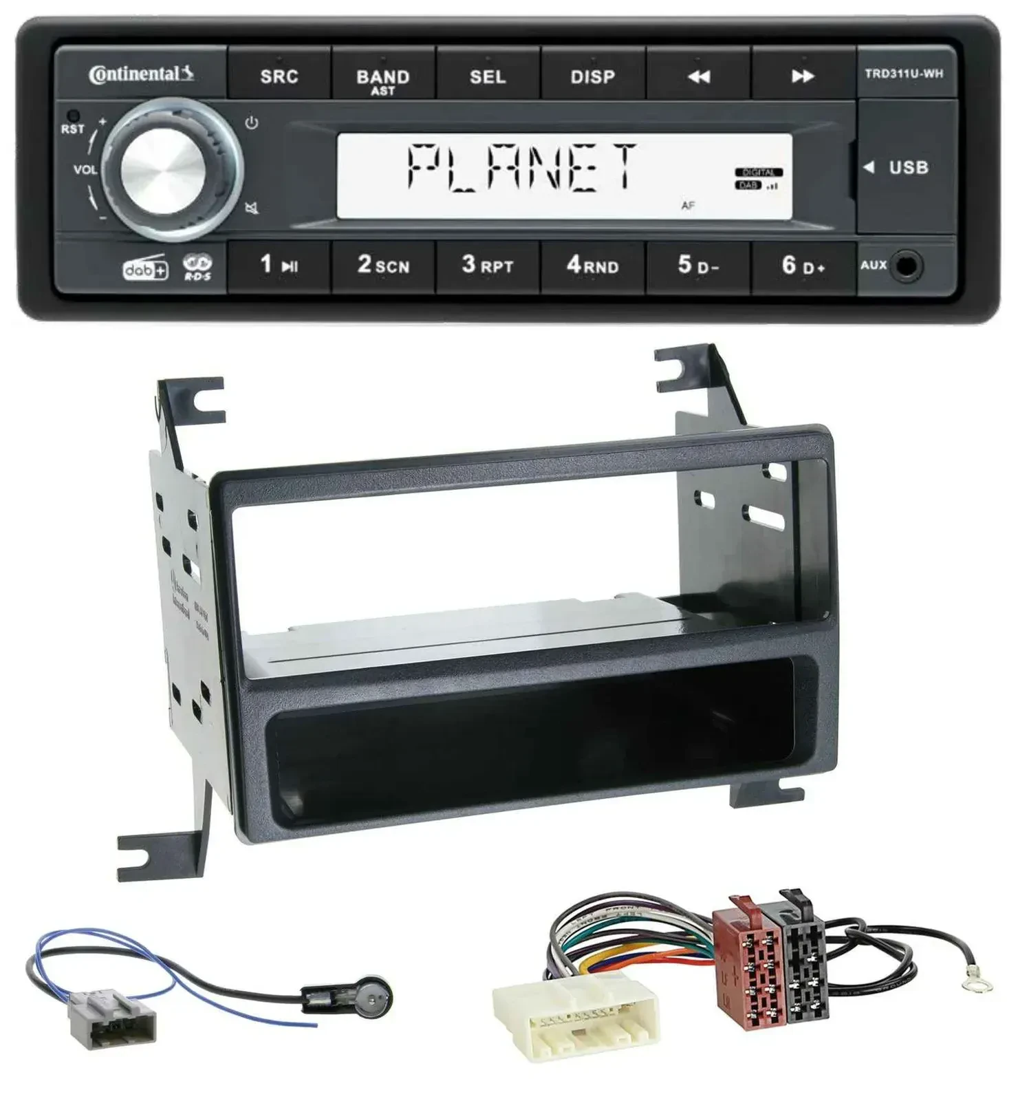 Автомагнитола для Nissan Juke (J15, 2010–2014) Continental MP3 AUX USB DAB 1 DIN