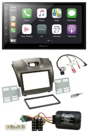 Pioneer Lenkrad Bluetooth DAB 2DIN USB Autoradio für Isuzu D-Max ab 2012 grau