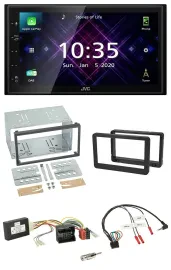 JVC DAB 2DIN Lenkrad Bluetooth USB Autoradio für Alfa Romeo Brera 159 Spider Nav