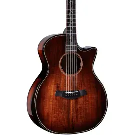 Электроакустическая гитара Taylor Builder's Edition K24ce (Grand Auditorium, вырез, 6-струнная, Kona Edgeburst)