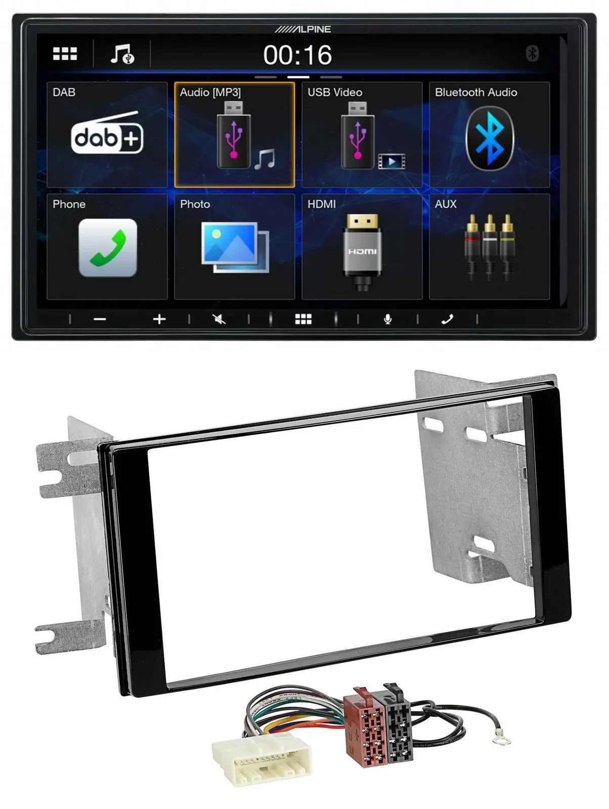 Alpine Bluetooth 2DIN MP3 DAB USB Autoradio für Subaru Impreza Forester 07-12