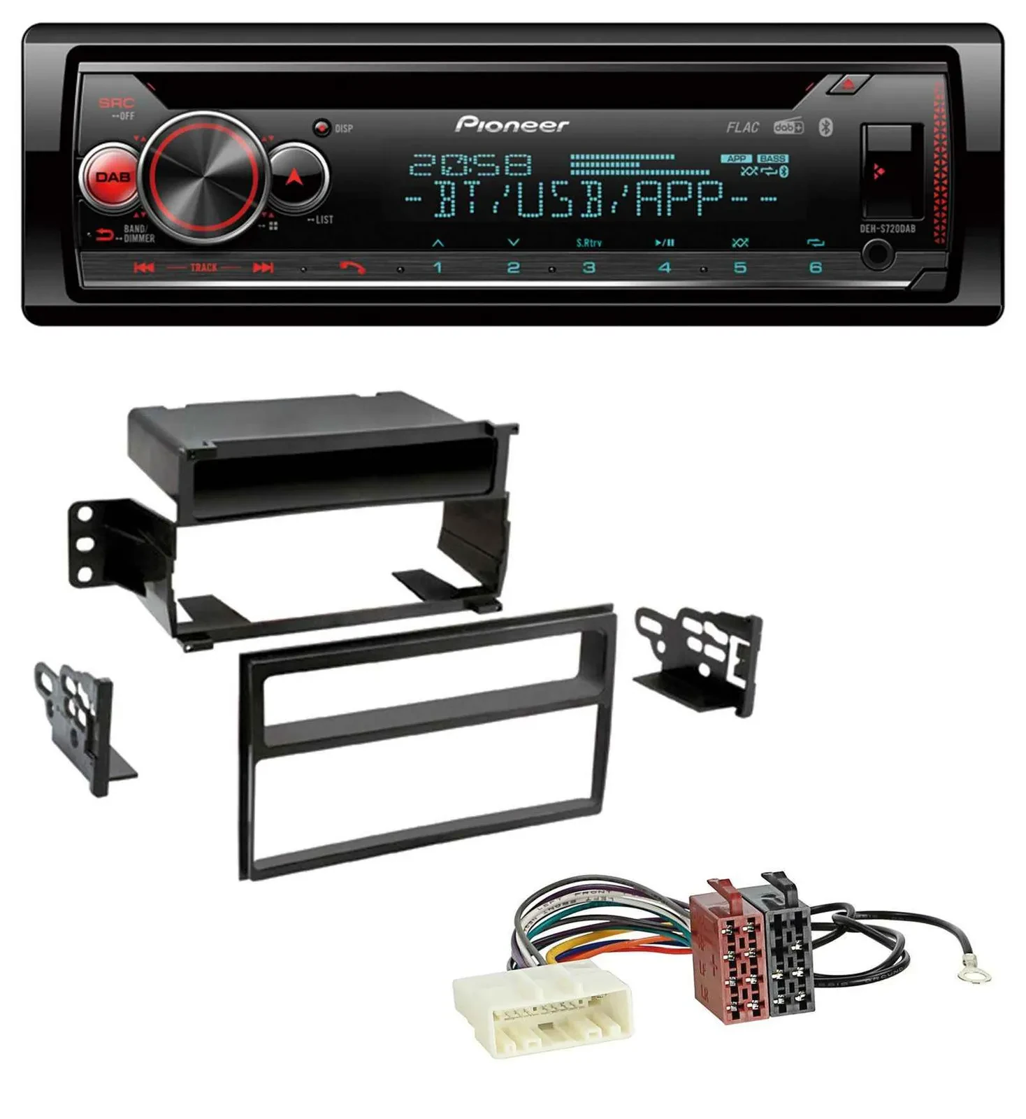 Автомагнитола для Nissan Versa/Tiida (с 2007) Pioneer MP3, DAB, CD, Bluetooth, USB