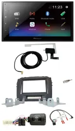 Pioneer DAB Lenkrad Bluetooth 2DIN USB Autoradio für Suzuki Vitara LY ab 04/2015