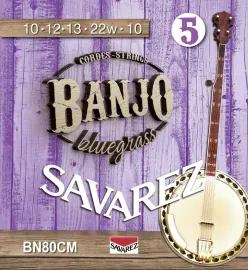 Струны для банджо Savarez BN80CM Banjo Bluegrass Custom Medium