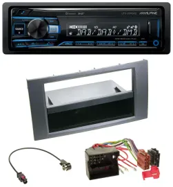 Alpine USB Bluetooth DAB MP3 Autoradio für Ford Fusion Kuga Transit 05-12 anthra