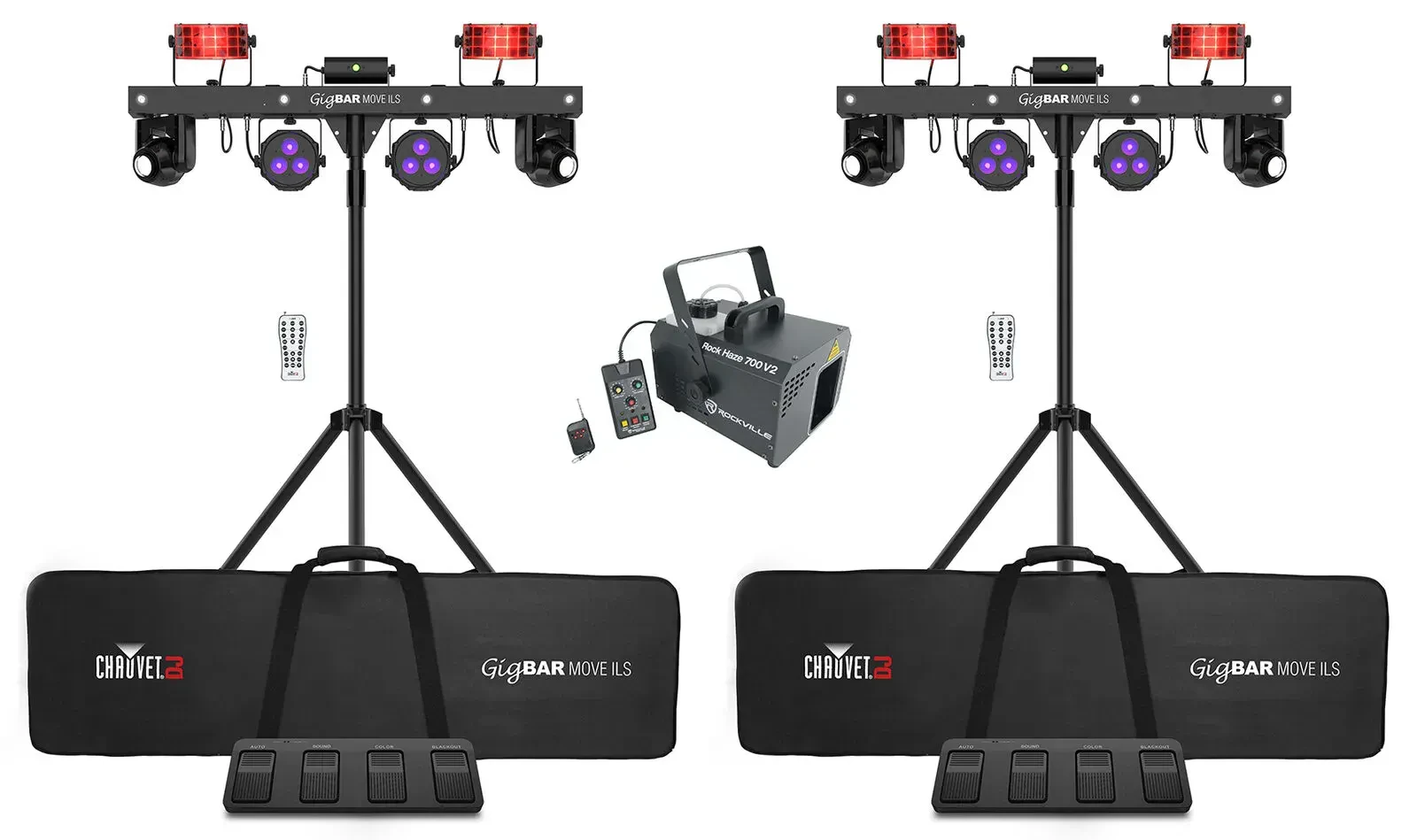 Комплект светового оборудования Chauvet DJ GIGBARMOVEILS + ROCKHAZE 700 V2