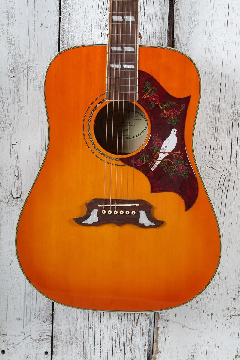 Epiphone Dove Studio Dreadnought Acoustic Electric Guitar Violinburst Finish