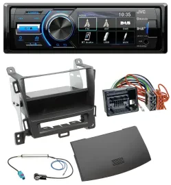JVC Bluetooth MP3 USB DAB Autoradio für Opel Zafira Tourer ab 12 jet black