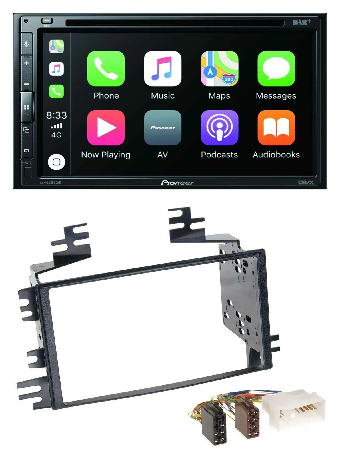 Автомагнитола Pioneer 2 DIN DVD DAB Bluetooth USB