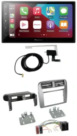 Pioneer USB Bluetooth DAB MP3 2DIN Autoradio für Fiat Grande Punto 05-09 anthraz