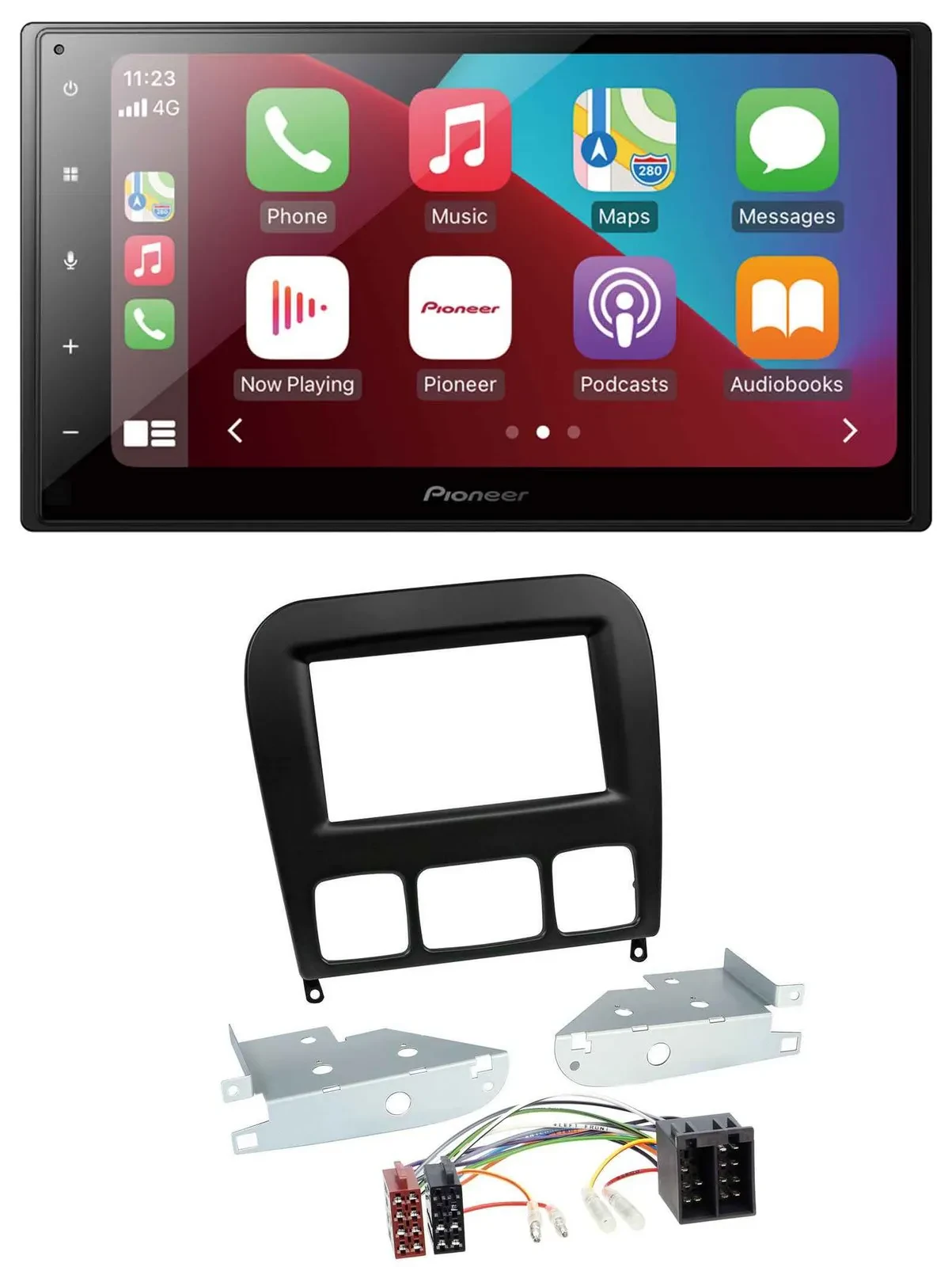 Pioneer USB MP3 DAB 2DIN Bluetooth Autoradio für Mercedes S-Klasse 1998-2005 sch