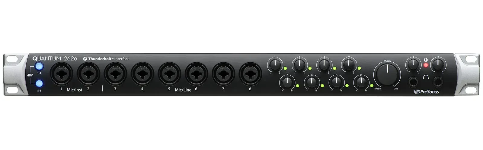 Б/У Аудиоинтерфейс PreSonus Quantum 2626 Thunderbolt 3, 26x26, 8 предусилителей