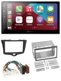 Автомагнитола Pioneer 2DIN, USB, MP3, DAB, Bluetooth для Toyota Yaris (2003–2005)