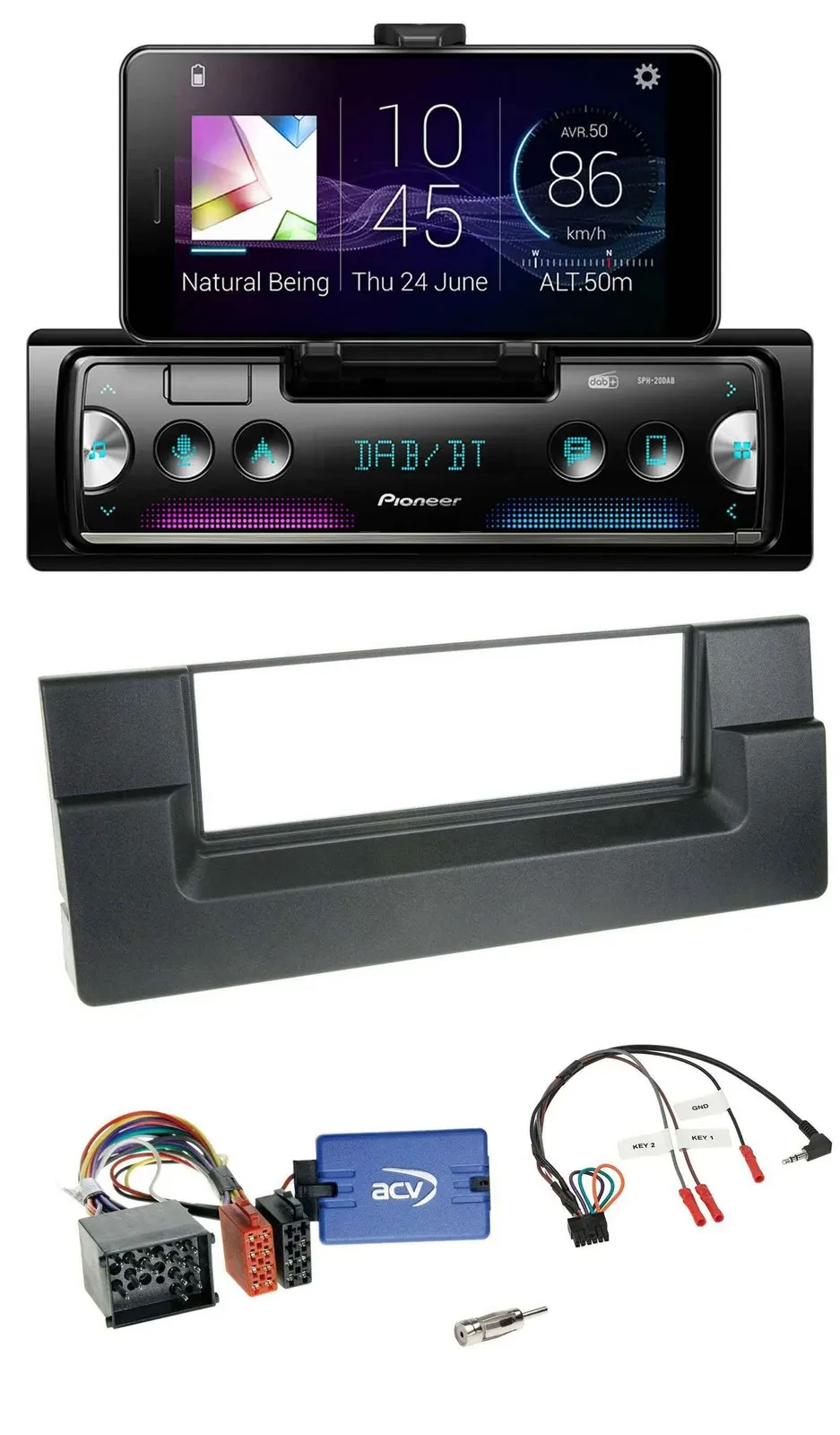 Pioneer USB Lenkrad Bluetooth DAB Autoradio für BMW 5er E39 1996-2001