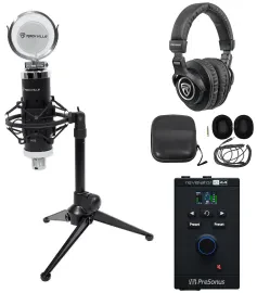Presonus Revelator 1-Person Podcast Podcasting Kit w/Interface+Mic+Headphones