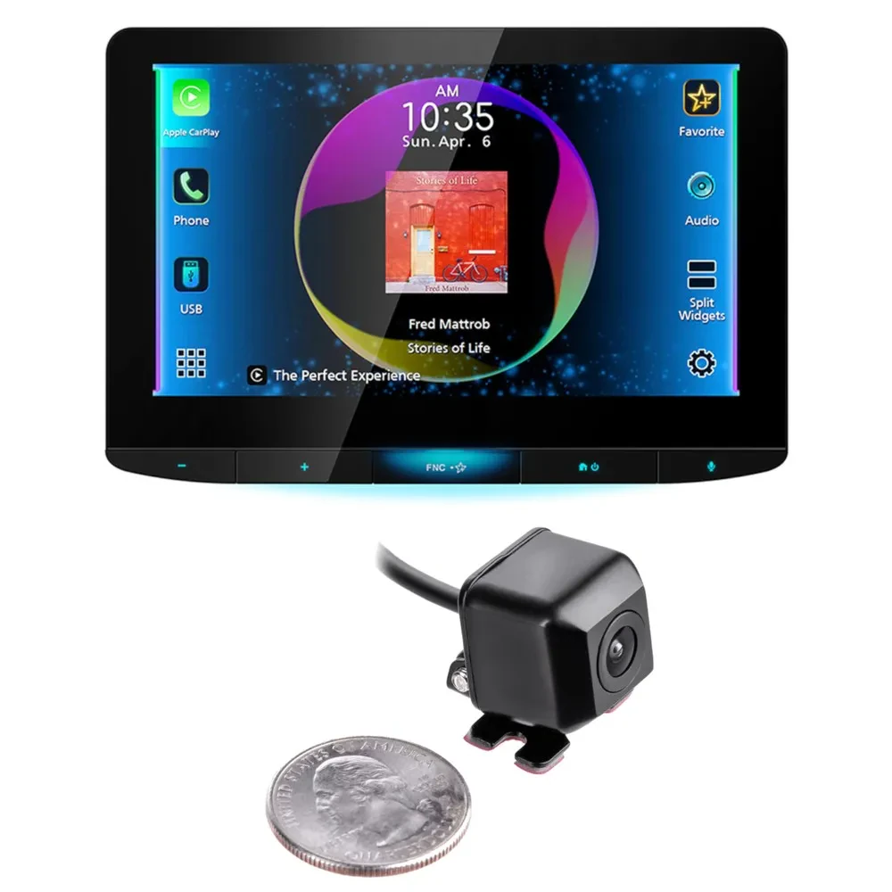 JVC KW-Z1001W Digital Media Receiver w/ 50% Off NVX XCADJ1 Backup Cam