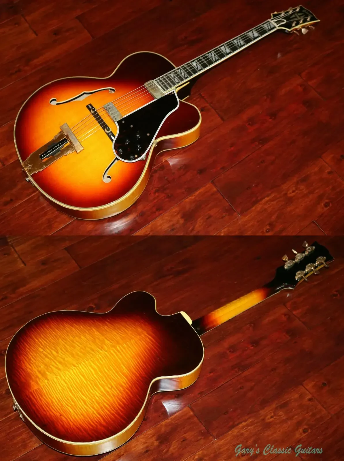 Электрогитара полуакустическая Gibson Johnny Smith D Cherry Sunburst w/case USA 1969