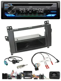 Автомагнитола JVC Bluetooth USB DAB CD для Mercedes A-Class W169/B-Class