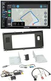 Alpine DAB TMC Bluetooth 2DIN USB Lenkrad Navigation für Land Rover Evoque Blind