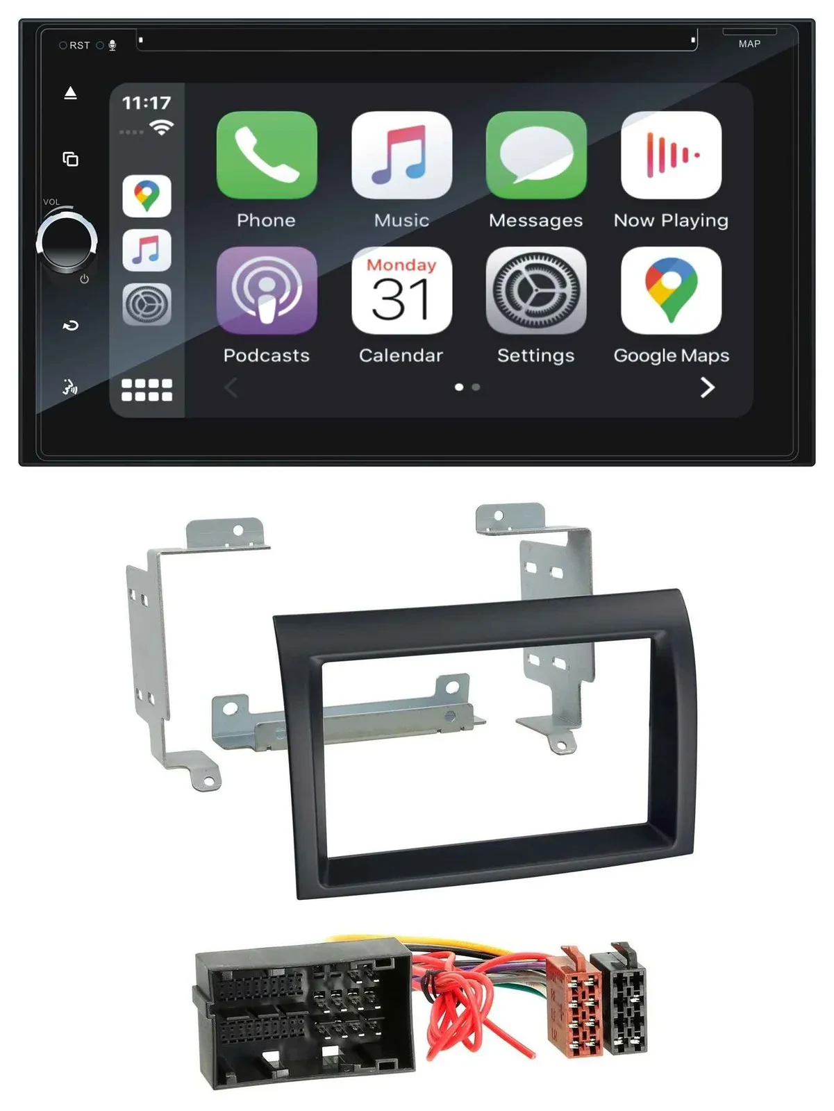 Blaupunkt 2DIN Bluetooth DAB USB DVD MP3 Autoradio für Citroen Jumper Fiat Ducat
