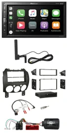 Pioneer USB 2DIN Bluetooth DAB Lenkrad Autoradio für Mazda 2 2007-2014